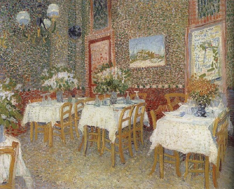Vincent Van Gogh Interieur of a restaurant oil painting image
